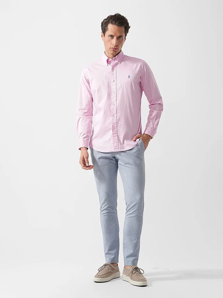Polo Ralph Lauren Herren Hemd Rosa Baumwolle M 2